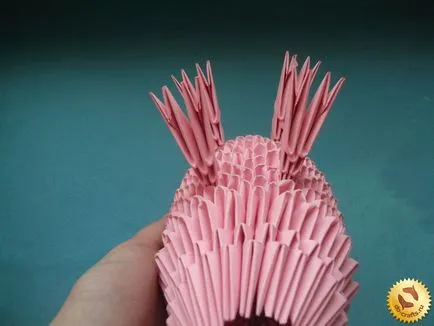 Porc module sistem de origami, modul de a face un porc cu propriile sale mâini (master-class)