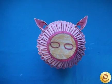 Porc module sistem de origami, modul de a face un porc cu propriile sale mâini (master-class)