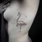 Tatuaj flamingo schițe de valoare în diferite stiluri și fotografii