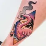 Tattoo flamingók érték vázlatok a különböző stílusok és képek