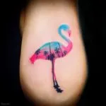 Tatuaj flamingo schițe de valoare în diferite stiluri și fotografii