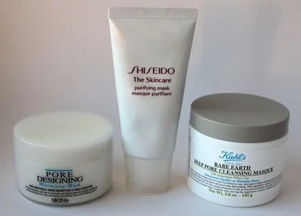 Тестове почистващи маски skin79, Shiseido, принадлежности Kiehl