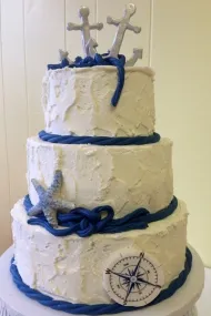 Offshore esküvői torta fotó
