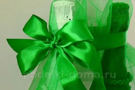 pezsgőt az esküvői dekoráció zöld alma, egy doboz ötletek és műhelyek