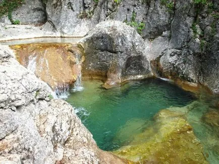 Baie Tineretului (Kara-cerșetori) în Marele Canion din Crimeea ~ Krymtur