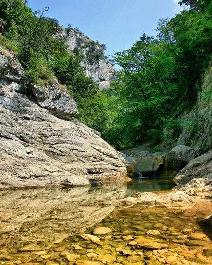 Baie Tineretului (Kara-cerșetori) în Marele Canion din Crimeea ~ Krymtur