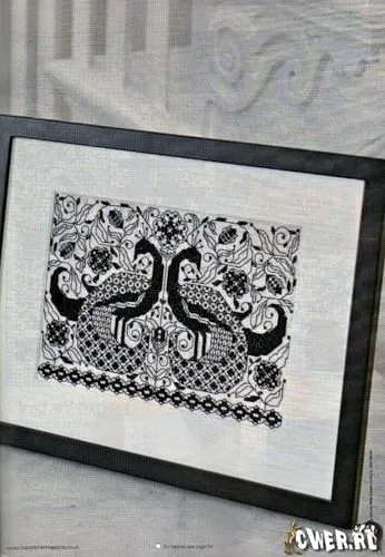 În dragoste cu blackwork - Fair Masters - manual, lucrate manual