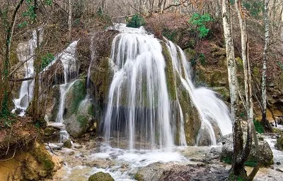 Cascada de flux de argint în fotografii Crimeea, traseu, descriere