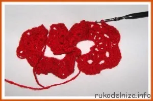 Knit un volum frumos trandafir croșetat blog-cusătoreasă