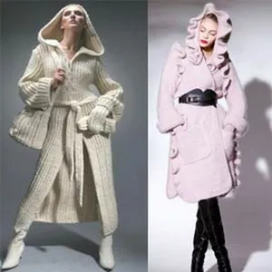 Трикотажни жените палто 2017