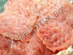 Carne în franceză cu ciuperci - delicioase acasă-pas fotografii reteta