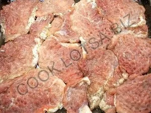 Carne în franceză cu ciuperci - delicioase acasă-pas fotografii reteta