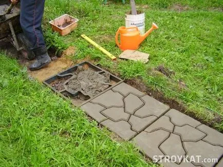 Напълнете релсите със собствените си ръце - площадки, двор, градина, вила - градински пътеки