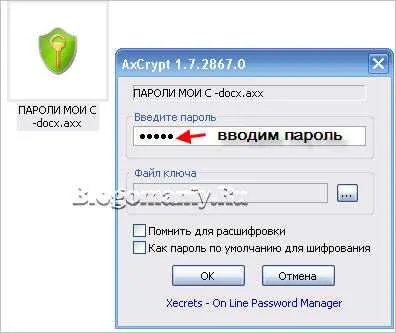 Защита с парола на файлове