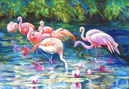 Fascinanta pasăre flamingo frumoasă ca o sursă de inspirație - Masters Fair - Mână