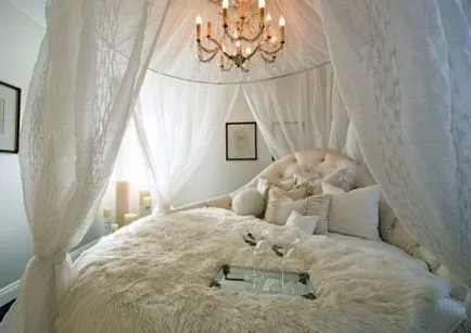 Завеса за легло сенници идеи в спалнята с ръцете си