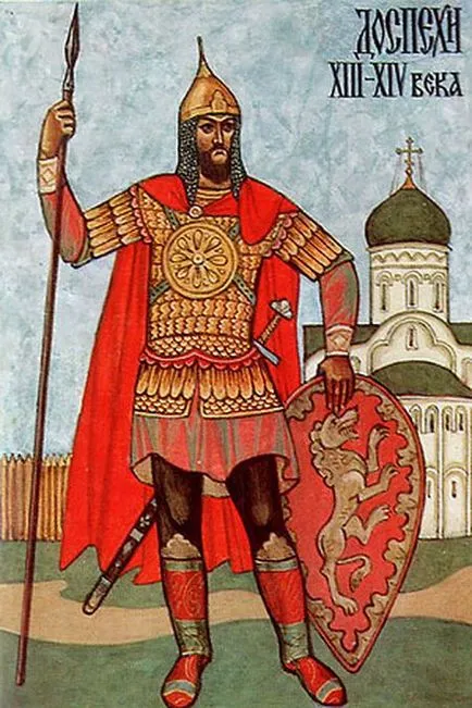 Védőfelszerelés harcosok az ősi Oroszország