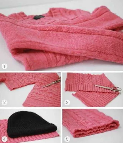 10 gyönyörű ötleteket, hogy lehet levonni a régi téli pulóverek kezük