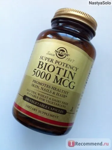 Bad Solgar biotin 5000 - „nő haját! Javítja a bőr állapotát