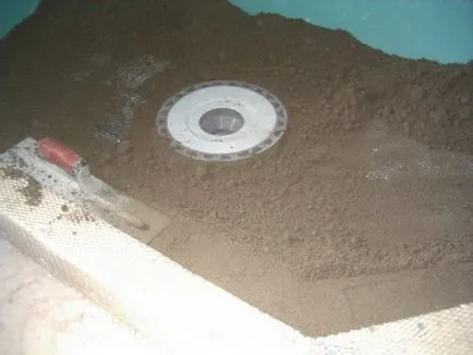 Podeaua de beton într-o baie de modul de a face propriile lor mâini, dispozitivul