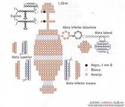 scheme gratuite de țesut diferite de pește și cal de mare șirag de mărgele