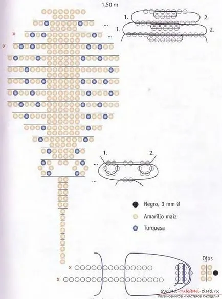 scheme gratuite de țesut diferite de pește și cal de mare șirag de mărgele
