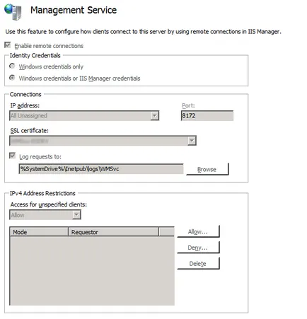 Konfigurálása webdeploy alkalmazások telepítésének