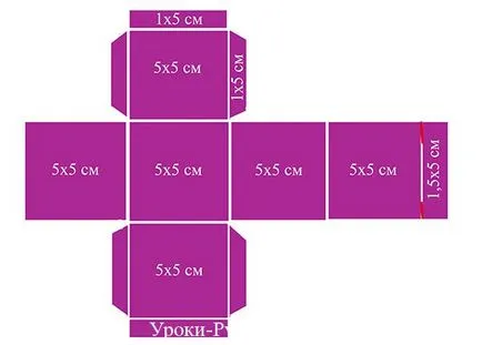 Bonbonnière cu mâinile lor din carton - lecții lucru manual