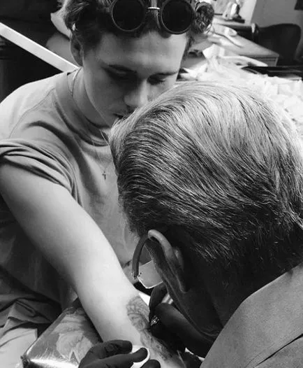 Brooklyn Beckham a făcut primul tatuaj, „ea a fost, ca și tatăl său! 