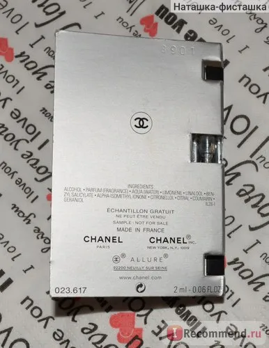 Chanel Allure Homme Sport - «nem szabványos sport Chanel