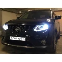 Fényes fekete hűtőrács Nissan X-trail T32 2014-16 tuning