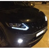 Fényes fekete hűtőrács Nissan X-trail T32 2014-16 tuning