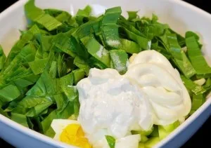 Ramson lépésre receptek ízletes és egészséges saláta