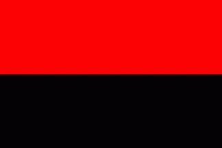 Amelynek lobogója alatt a piros és fekete történelem fekete-piros zászló