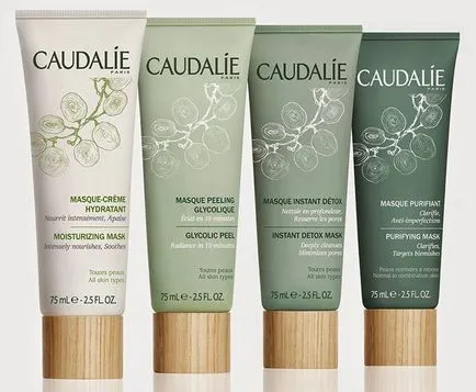 Caudalie четири маски, вдъхновени свършваше Спас Vinotherapie