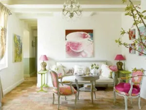 Provence stílus a belső tér egy ország háza Fotó szép tervek és projektek falusi házak, bútorok,
