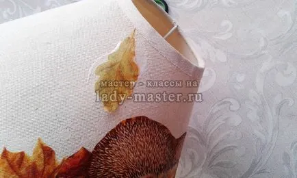 Decoupage árnyékában asztali lámpa, a mester - osztály fotók, lépésről lépésre