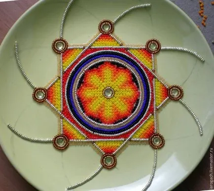 Техниката Декоративни чиния с инкрустирани мъниста