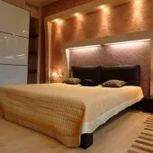 Proiectarea un dormitor cu mobilier negru