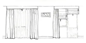 designul camerei cu un alcov - o cameră cu o fotografie cu un design -Club alcov