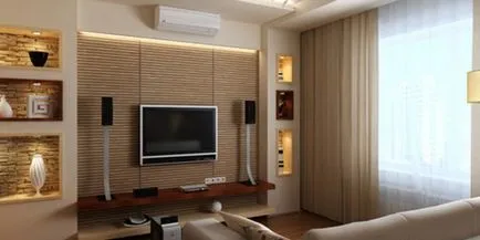 A design két hálószobás apartmanok, lakberendezési ötletek