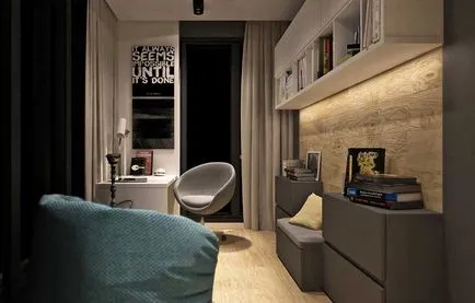 Дизайнът на апартамент с две спални в модерен стил