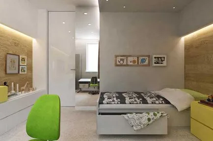 Design-ul de apartament de doua camere intr-un stil modern