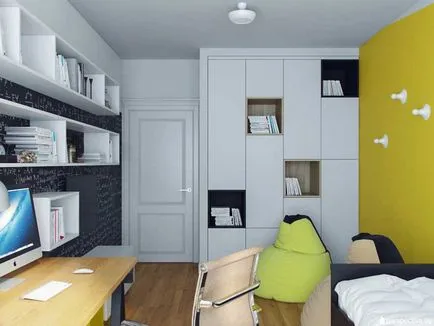 Дизайнът на апартамент с две спални в модерен стил