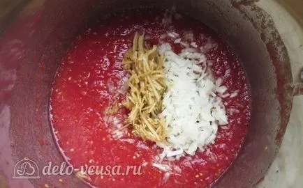 ketchup de casă de suc de rosii - reteta cu fotografii