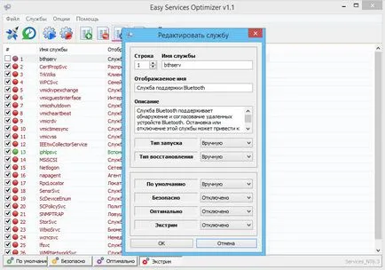 Instrumentul de optimizare a serviciului Easy 1