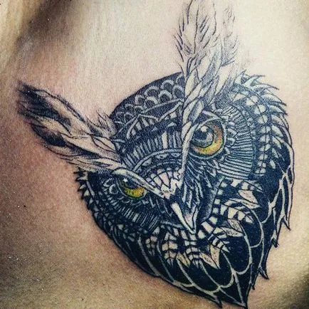 Owl - tatuaj pentru cel mai inteligent și elegant