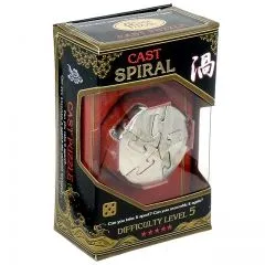 Puzzle spirală dificultate 5, metal, Hanayama, prețul de 1350 de ruble