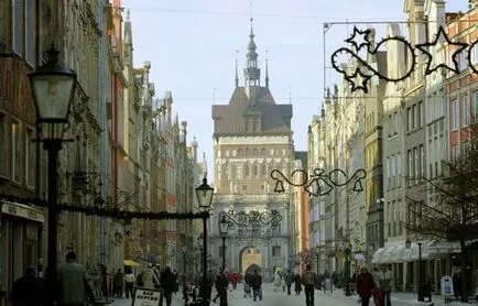 Gdansk város és a fő látnivalók a leírások és fényképek