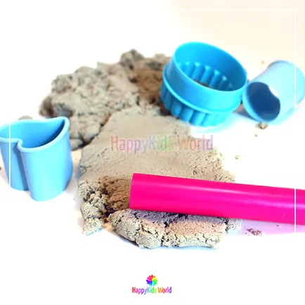 Идеи игри с кинетична пясък за деца